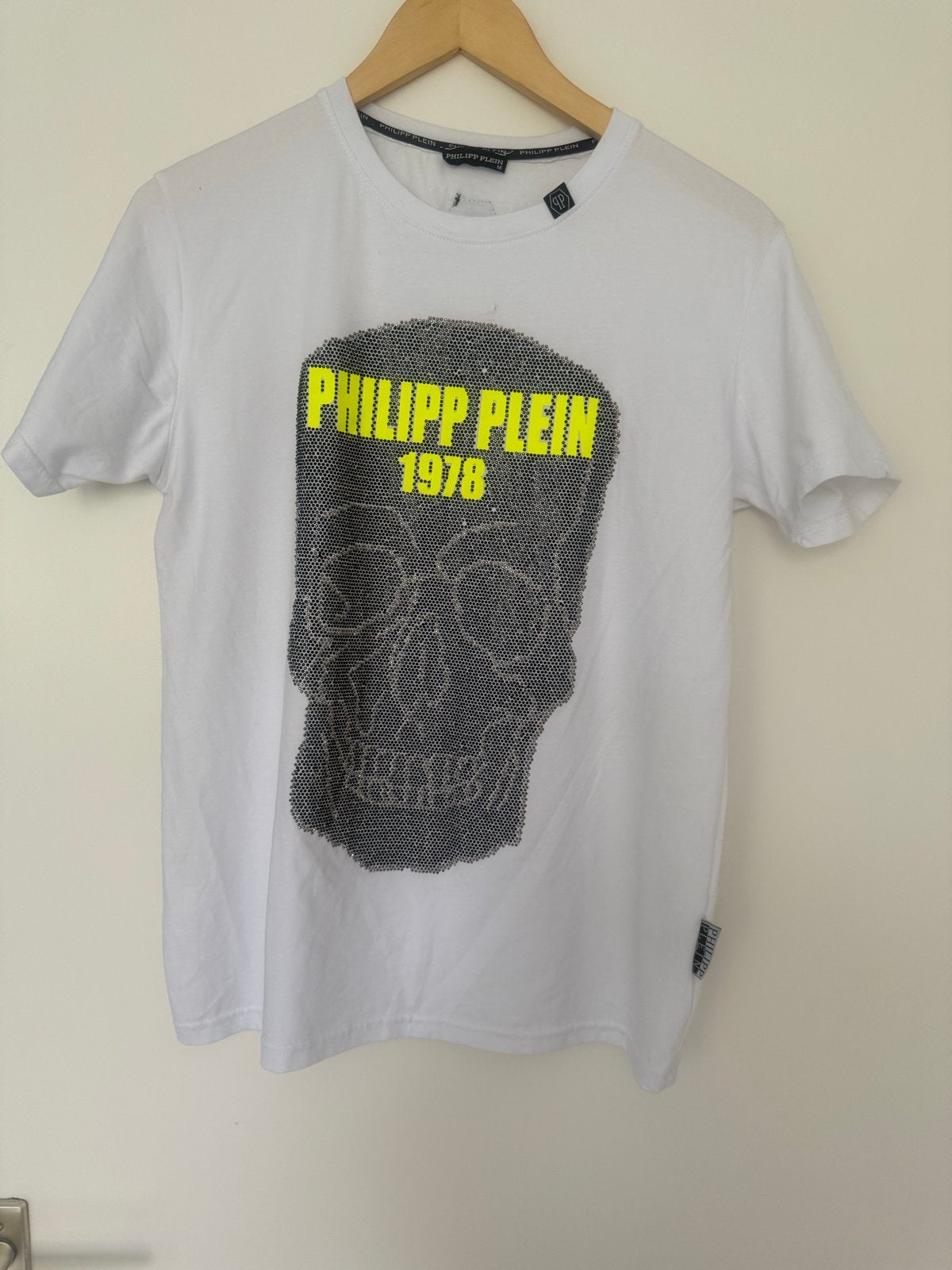 Philipp Plein T-shirt met doodskop print - Maat M, Ophalen of Verzenden, Nieuw, Maat 48/50 (M), Wit