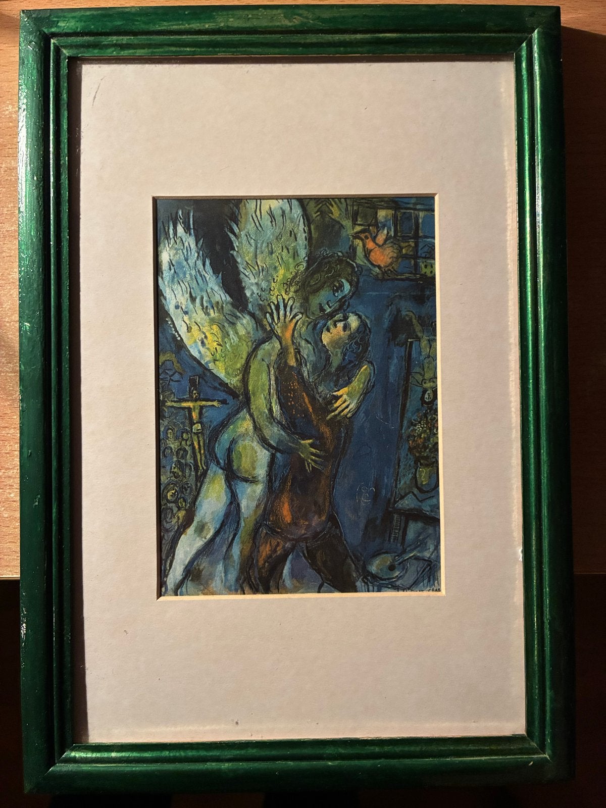 Marc Chagall - De Engel - Quadrichromie Offsetdruk, Ophalen of Verzenden