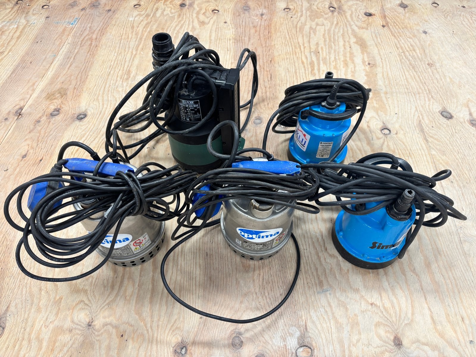 5 Dompelpompen: DAB, Pentair, Ebara en meer (230V), Ophalen