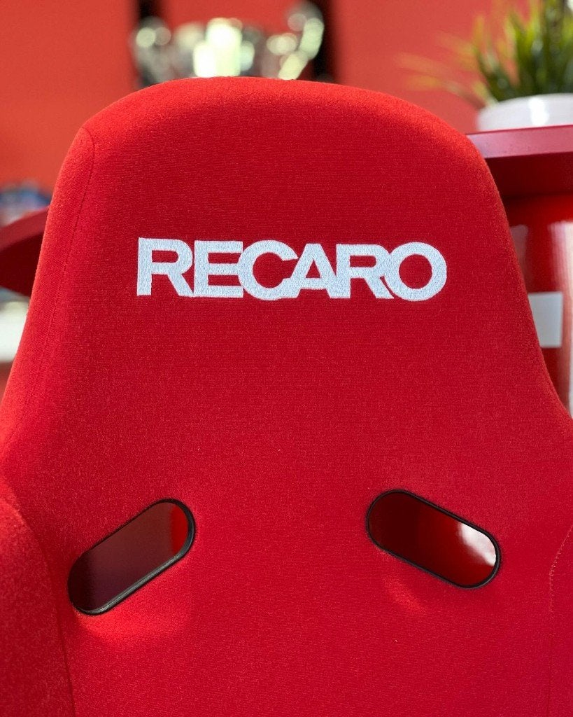 Recaro Pole Position stof velours kuipstoel schaalstoel rood, Ophalen of Verzenden
