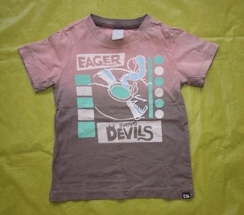 Grijs met Roze T-Shirt Eager Beaver (92), Gebruikt, Eager Beaver, Ophalen of Verzenden, Shirt of Longsleeve