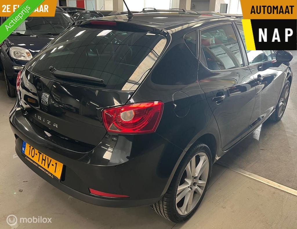 Seat Ibiza 1.2 TSI Sport Automaat | NAP | 2e eigenaar, Euro 5, Stof, Zwart, 4 cilinders