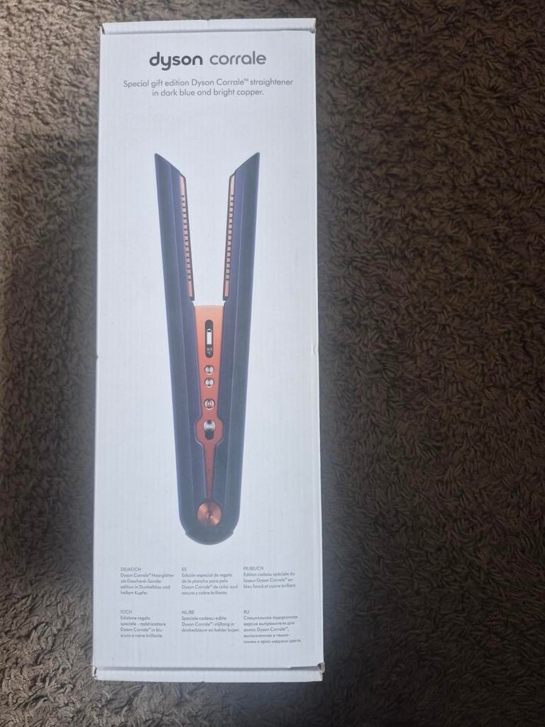 Dyson Corrale Special Edition Stijltang - Donkerblauw/Koper, Sieraden, Tassen en Uiterlijk, Ophalen of Verzenden, Zo goed als nieuw