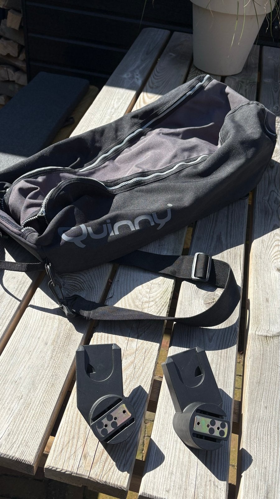 Quinny tas met adapters, Ophalen, Gebruikt, Kinderwagen, Quinny