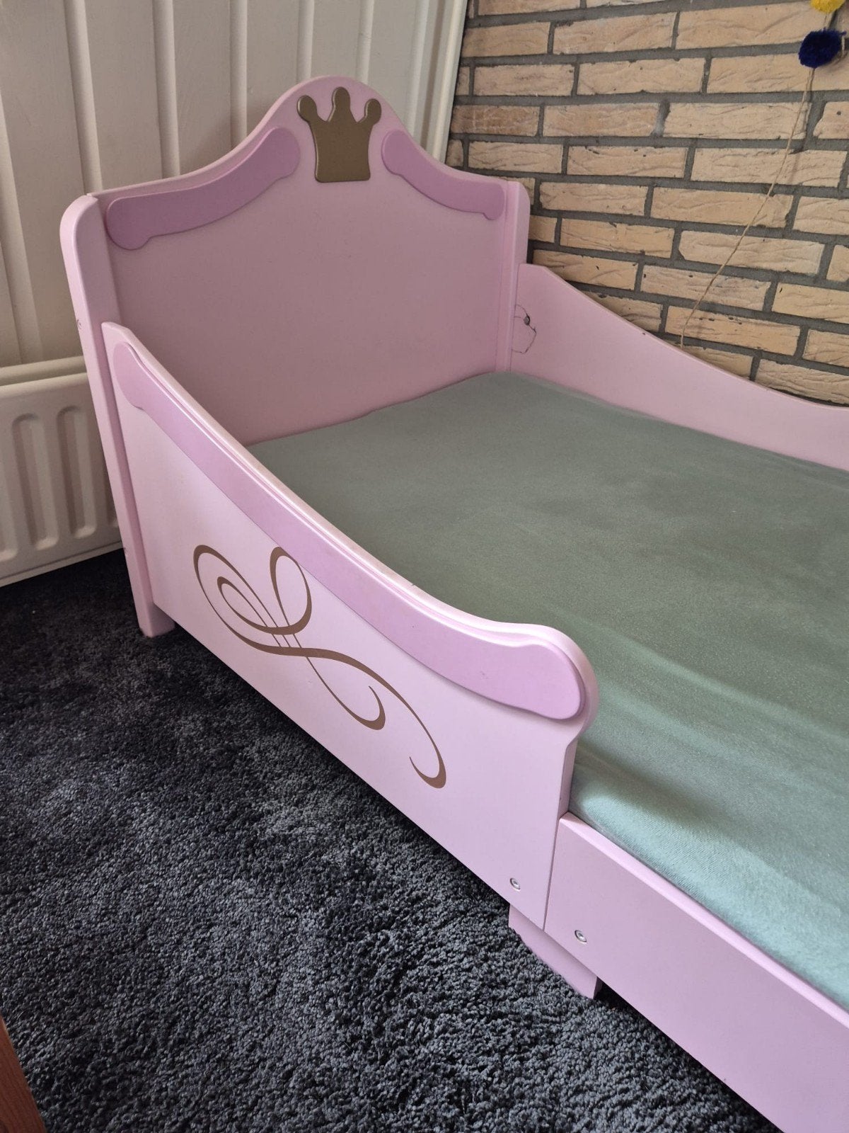 Prachtig prinsessenbed 140x70cm, Kinderen en Baby's, Kinderkamer | Bedden, Ophalen, 70 tot 85 cm, 140 tot 160 cm, Zo goed als nieuw