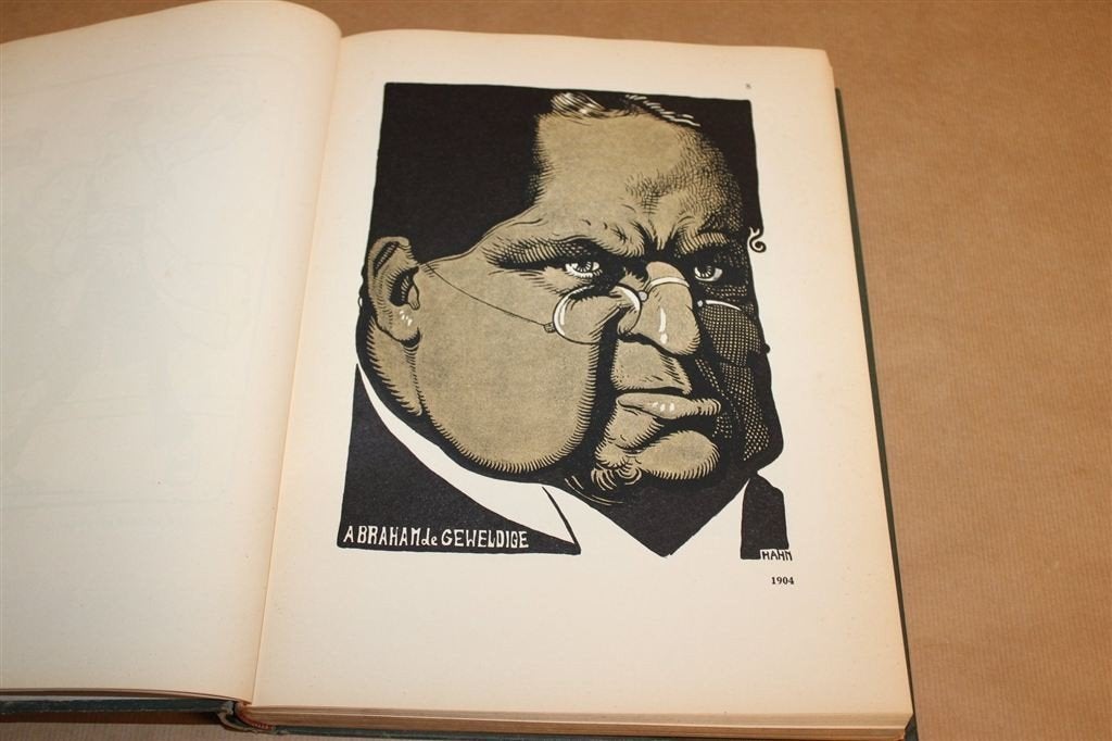 Prenten van Albert Hahn — Politieke Prentkunst Antiek 1928, Ophalen of Verzenden, Gelezen