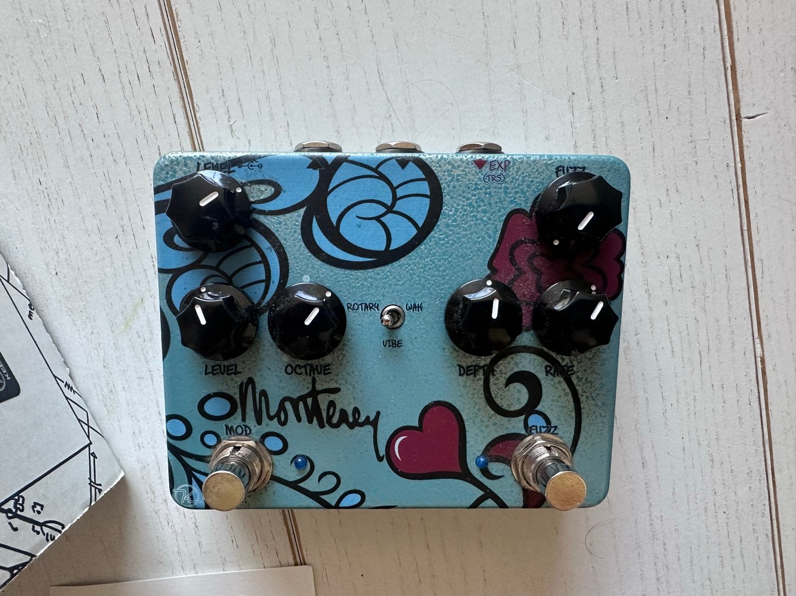 Keeley Monterey Rotary Fuzz Vibe Wah Effectpedaal, Verzenden, Zo goed als nieuw, Distortion, Overdrive of Fuzz