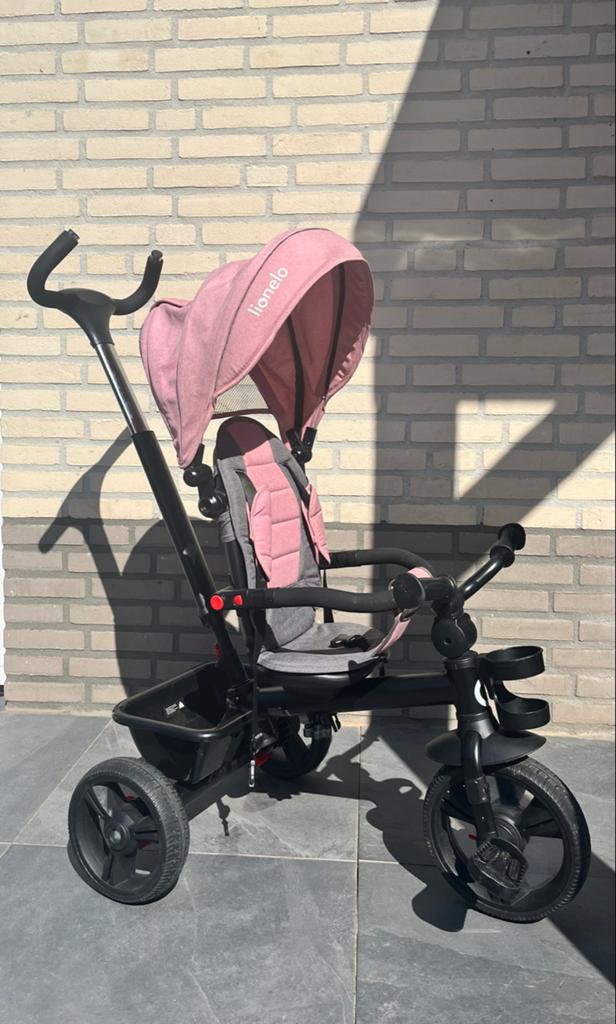Lionelo driewieler buggy - Roze, in goede staat, Ophalen, Zo goed als nieuw, Overige merken
