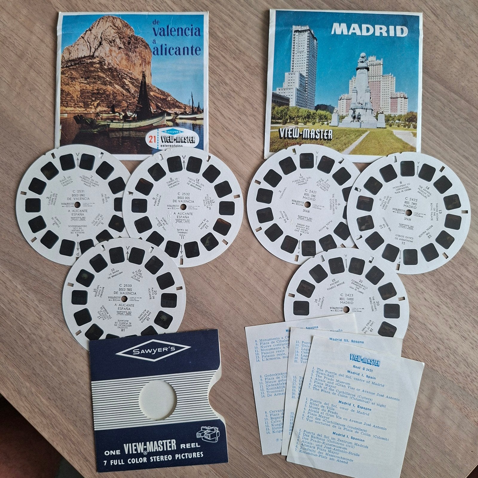 Vintage View-Master Madrid & Valencia/Alicante (6 reels), Ophalen of Verzenden, Zo goed als nieuw