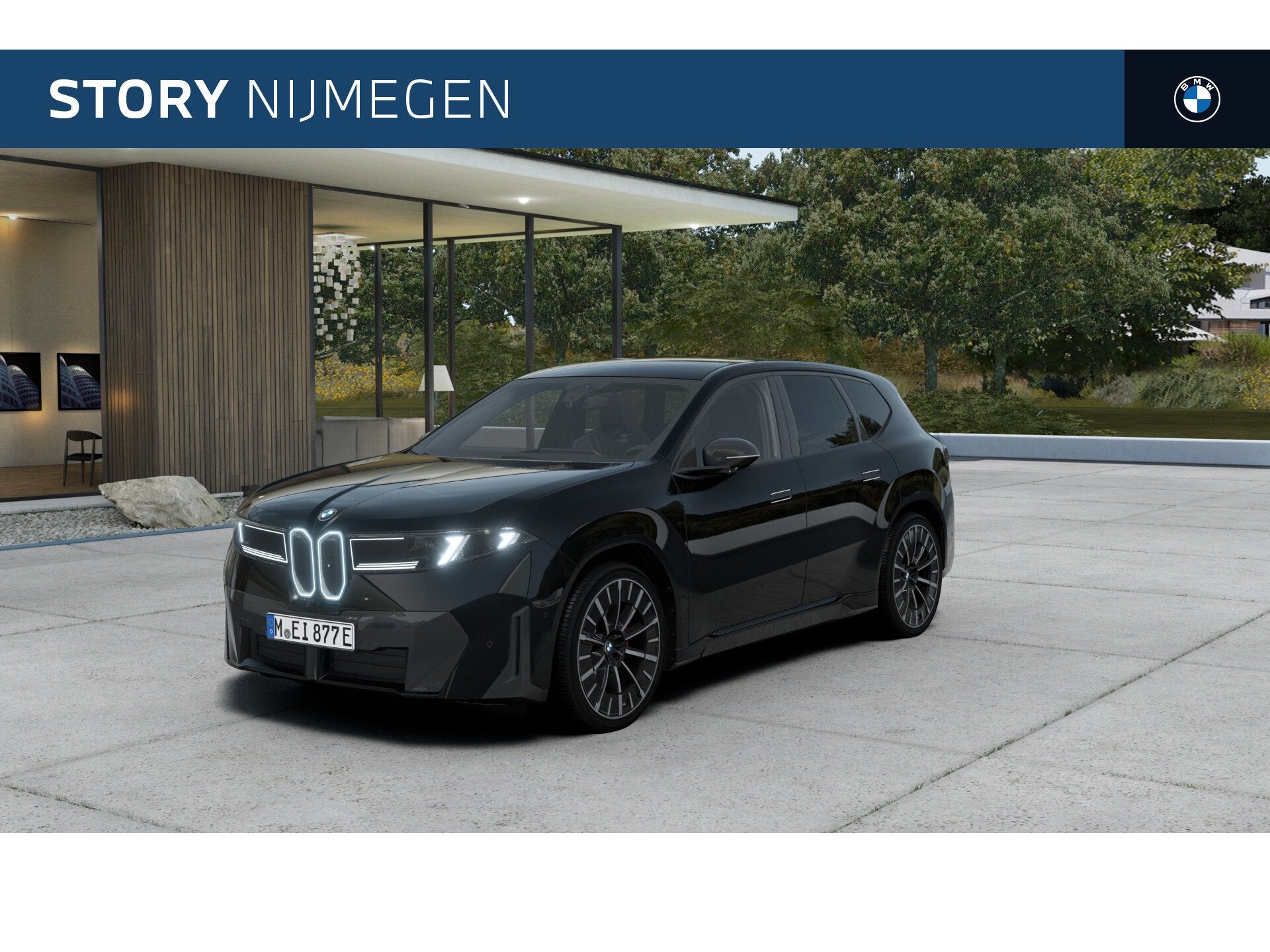 BMW iX3 50 xDrive M Sport / Panoramadak / Trekhaak / M Sport, Auto's, Automaat, Dealer onderhouden, Automatische klimaatregeling