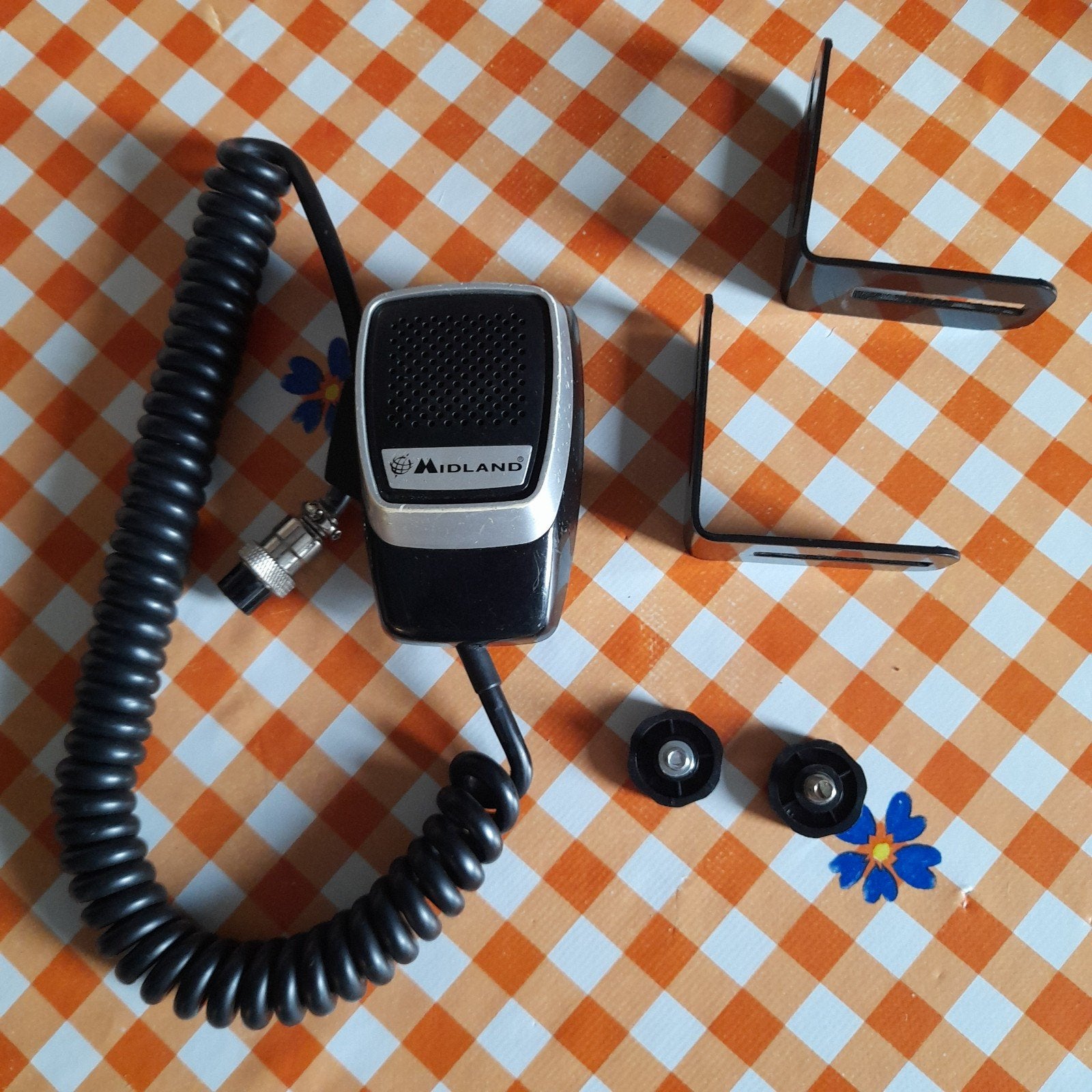 Te koop microfoon en bevestigingsbeugel midland, Ophalen of Verzenden