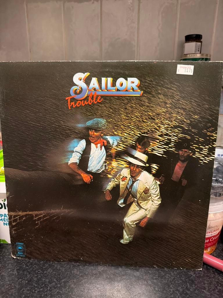 T1.   Sailor - Trouble (LP, 1975, Epic EPC 69192), Cd's en Dvd's, Gebruikt, Originele persing, Ophalen of Verzenden, 1970 - 1979
