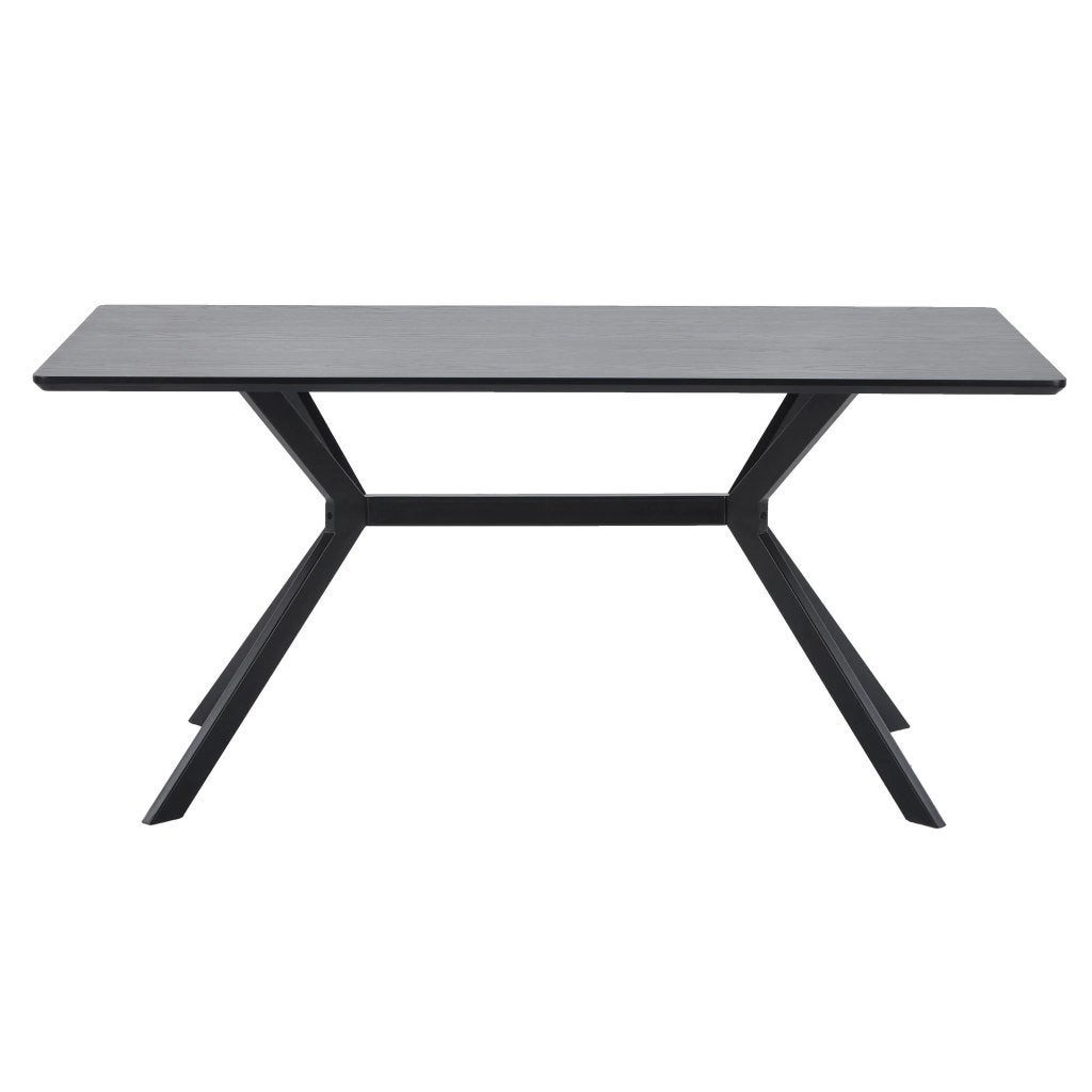 WOOOD eettafel Bruno zgan, 200 cm of meer, 50 tot 100 cm, Zo goed als nieuw, Vijf personen of meer