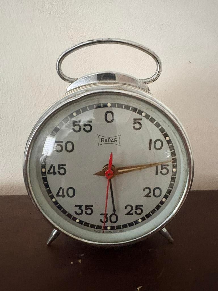 vintage mechanische kookwekker van het merk Radar., Ophalen of Verzenden, Zo goed als nieuw, Wandklok