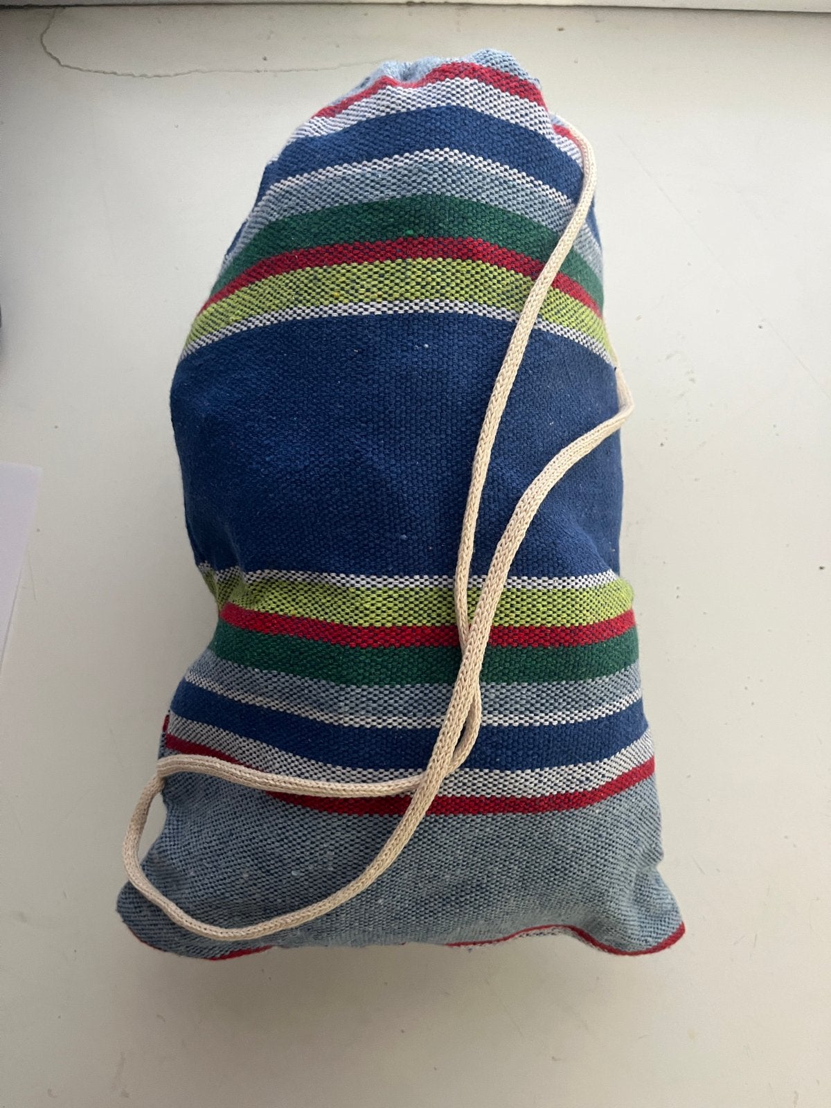 Comfortabele EllTex by Amazonas hangmat - blauw gestreept, Ophalen of Verzenden, Zo goed als nieuw, Eenpersoons, Binnen