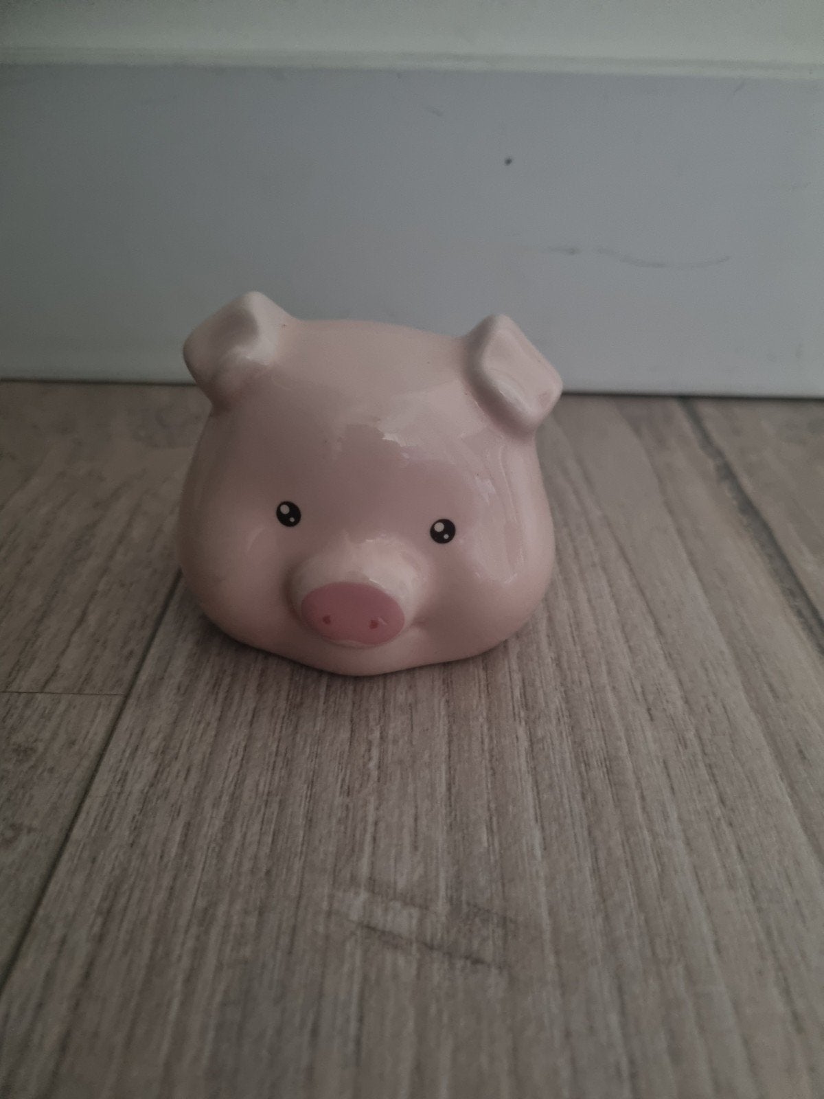 Schattig roze spaarvarken - keramiek, Verzamelen, Ophalen of Verzenden, Gebruikt, Steen, Aardewerk of Keramiek, Dier