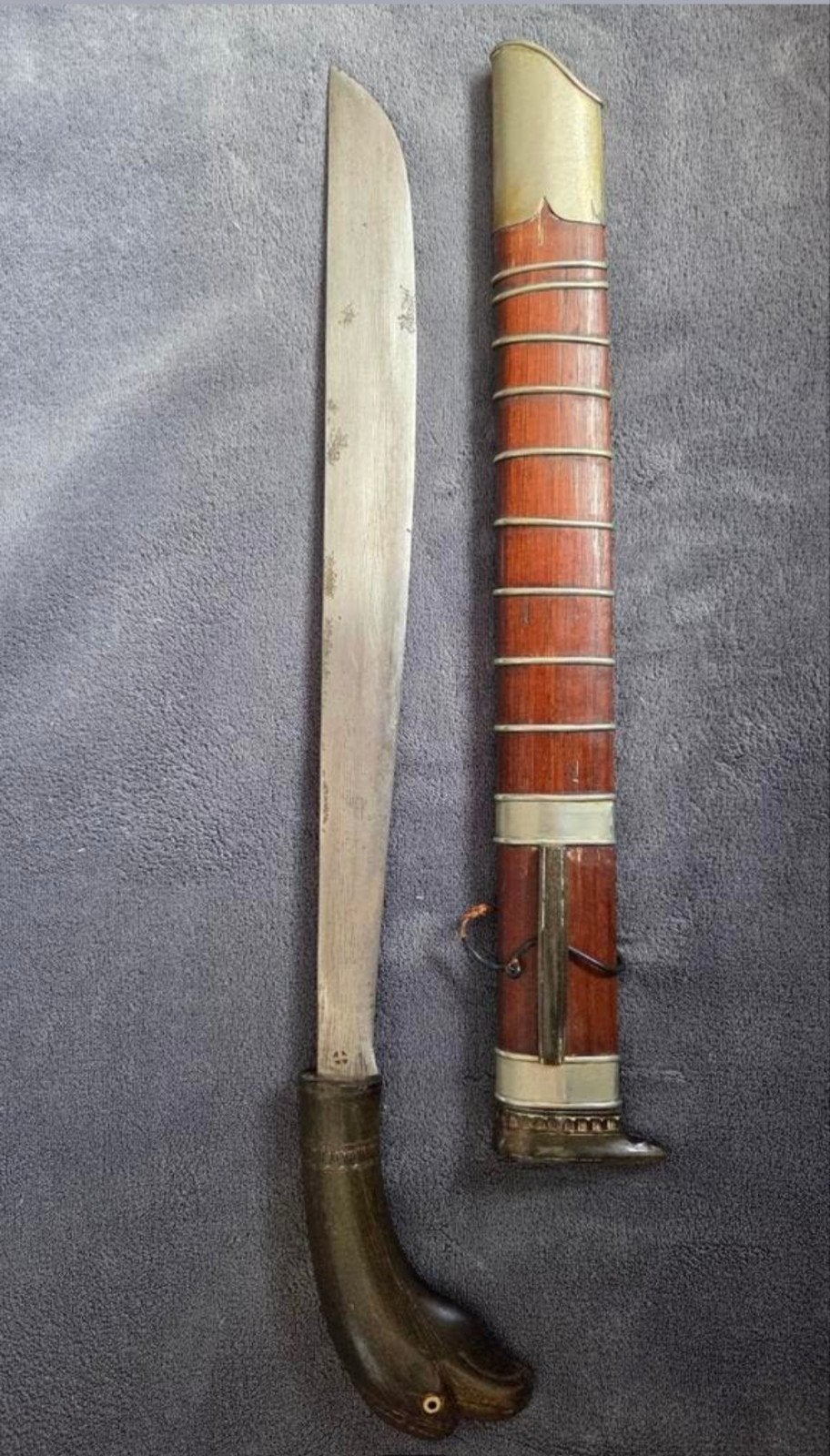 Authentieke Indonesische Klewang / Parang, Verzamelen, Militaria | Algemeen, Ophalen, Landmacht, Nederland
