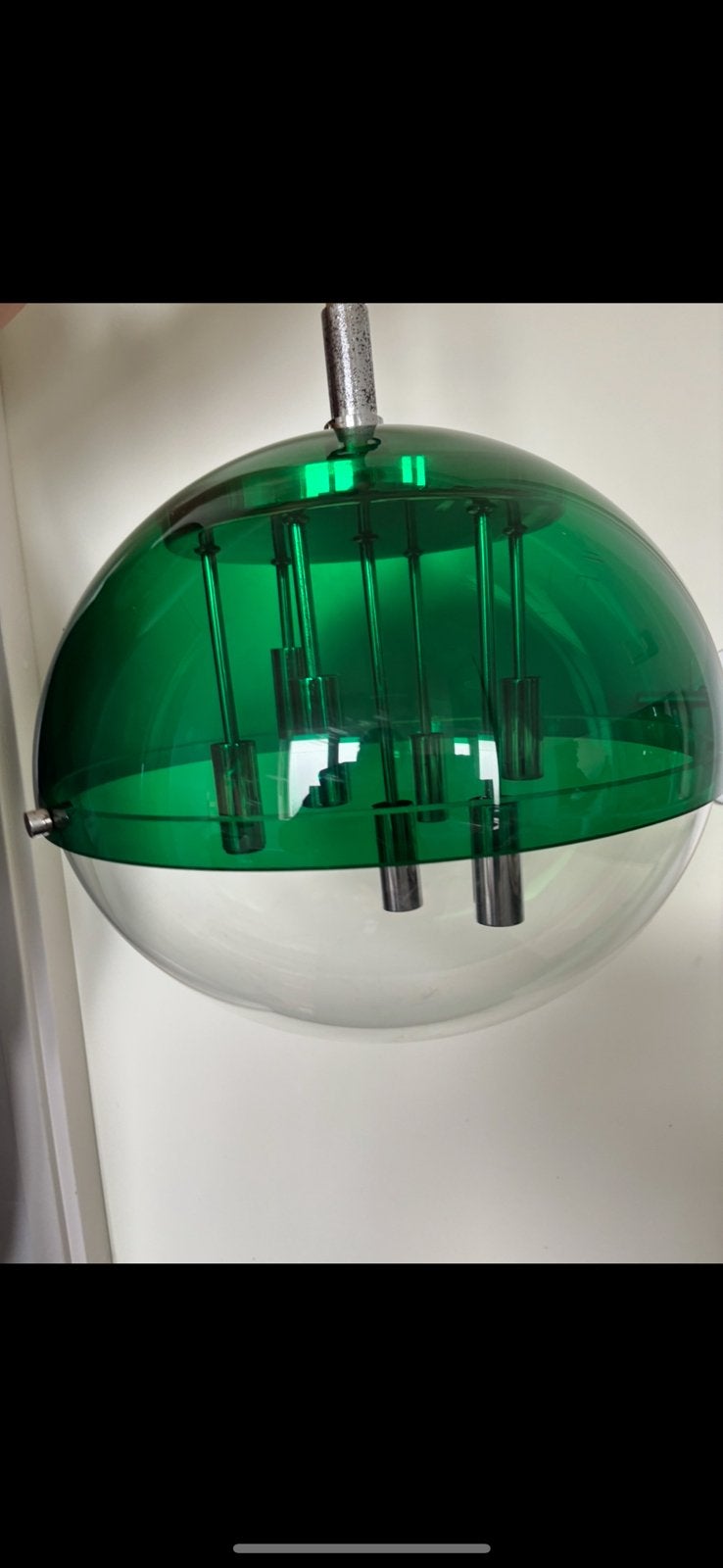 Retro, space age lamp. Groot formaat, Ophalen of Verzenden, Gebruikt