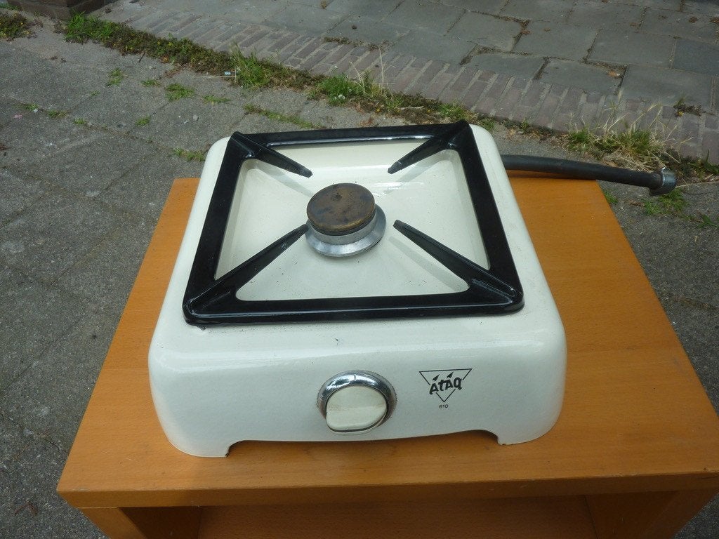 1-pits Gasstel Vintage ATAG, Ophalen, Gebruikt, 3 kookzones of minder, Gas