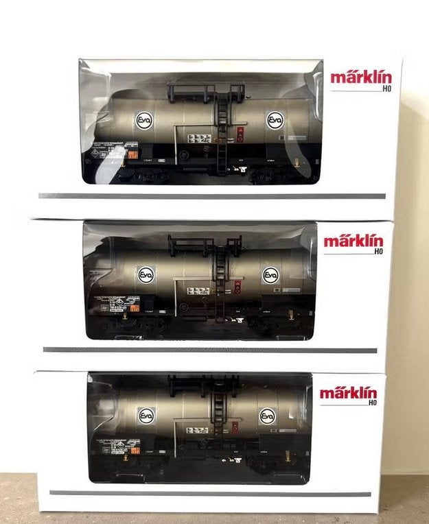 Marklin H0 46470 -3-delige set Chemie ketelwagens EVA in ovp, Hobby en Vrije tijd, Modeltreinen | H0, Wisselstroom, Ophalen of Verzenden