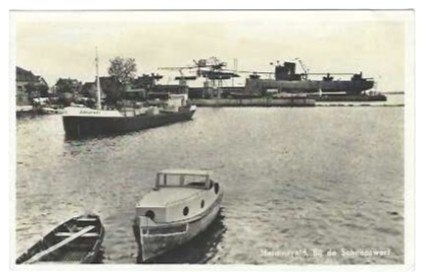 Binnenvaart-scheepswerf, Ophalen of Verzenden, Zo goed als nieuw, Kaart, Foto of Prent