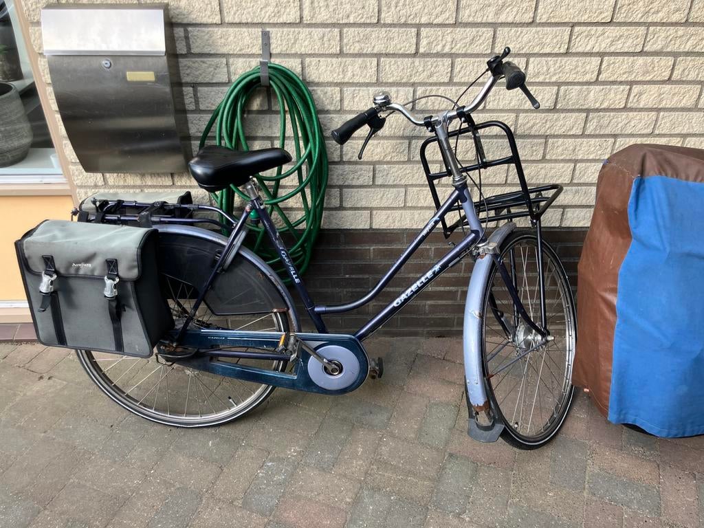 Dames stationsfiets, Fietsen en Brommers, Fietsen | Dames | Omafietsen, Ophalen, Versnellingen, Trommelrem, 53 tot 56 cm