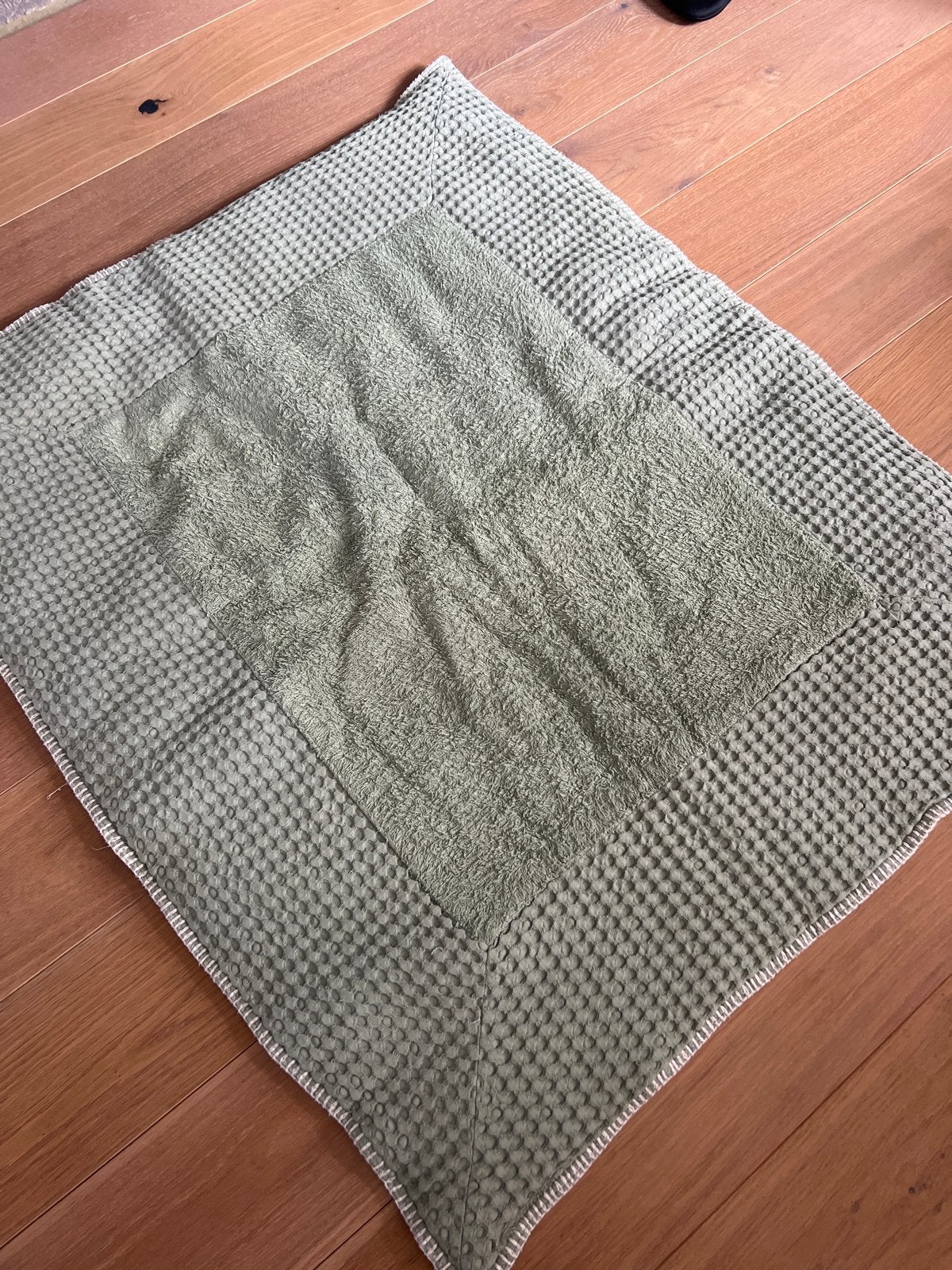 Koeka boxkleed 75bij100cm wafelstof groen, Groen, Koeka, Ophalen of Verzenden, Zo goed als nieuw