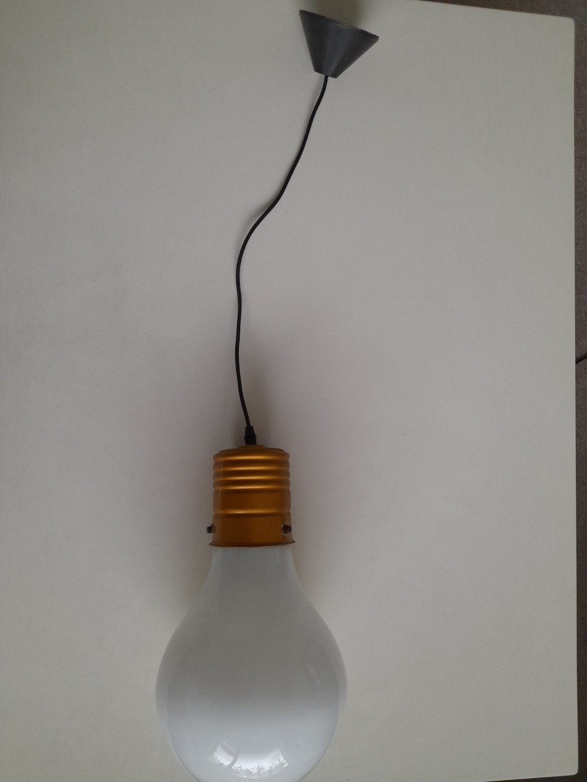 Grote glas lamp pop art - zeer nette staat, Ophalen, Glas