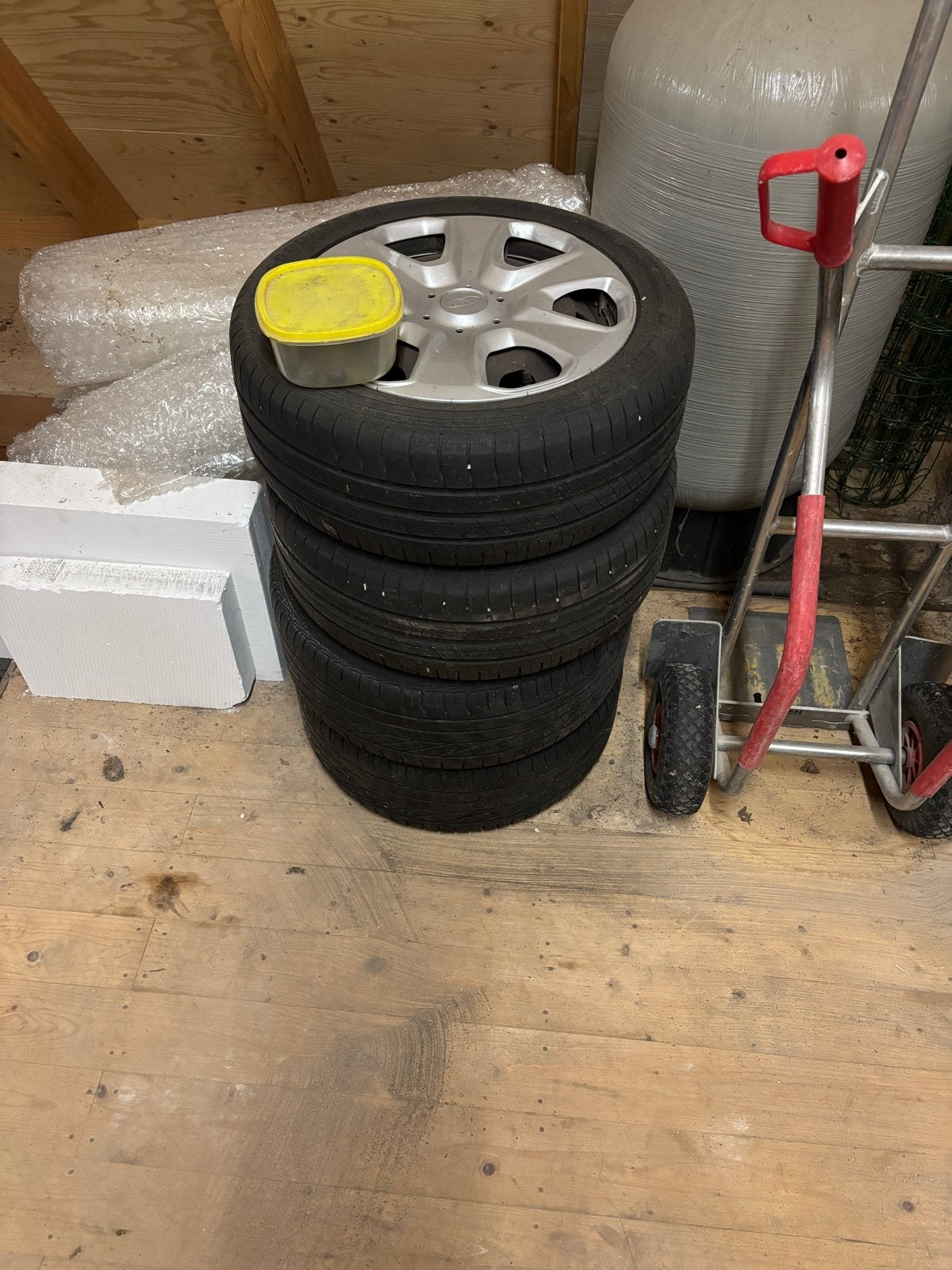 Ford Fiesta Winterset - 195/50R15 Goodyear banden, Auto-onderdelen, Ophalen, Gebruikt, 15 inch, Banden en Velgen