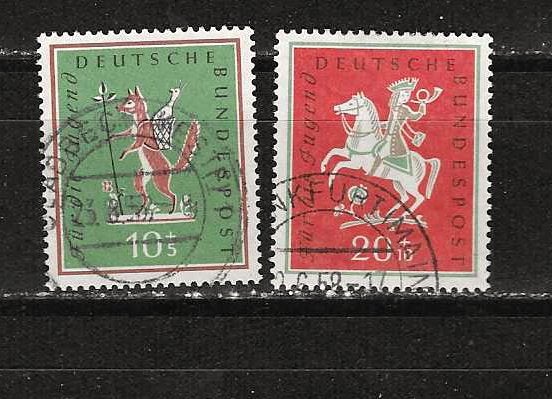 Duitsland 286-287, Ophalen of Verzenden, BRD, Gestempeld