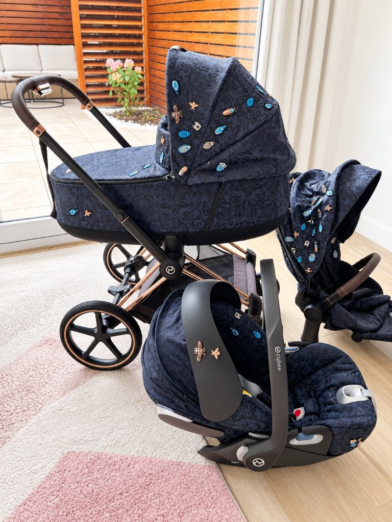 Cybex Priam Jewels of Nature – Complete Luxe Kinderwagenset, Zo goed als nieuw, Combiwagen, Met autostoeltje, Ophalen