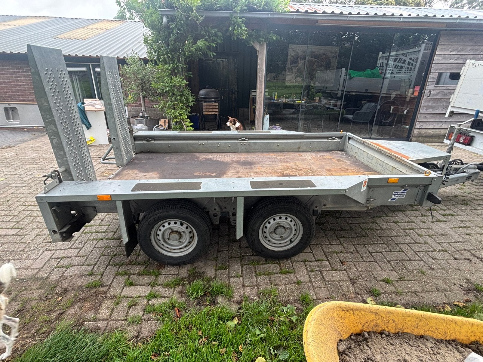 Ifor williams machinetransporter, Auto diversen, Aanhangers en Bagagewagens, Ophalen, Zo goed als nieuw