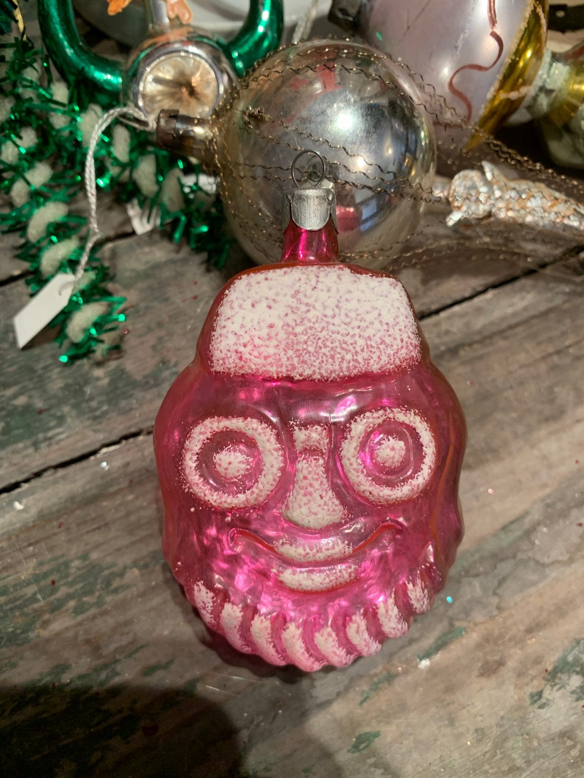 #kerst kerstbal gezicht, Diversen, Kerst, T, Ophalen of Verzenden, Zo goed als nieuw, N