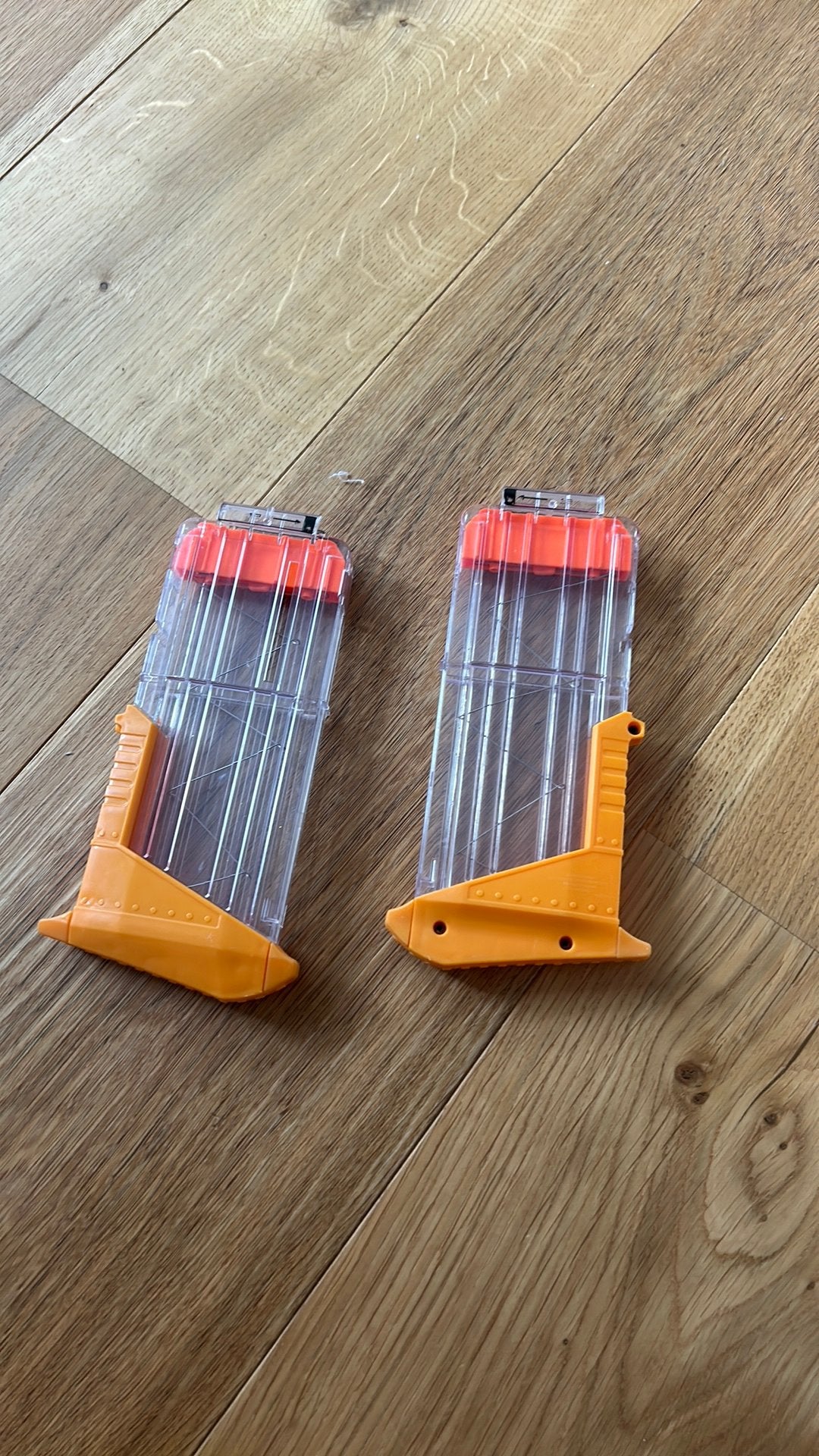 Twee nerf magazijnen voor dubbele barrlel nerf, Ophalen of Verzenden, Zo goed als nieuw