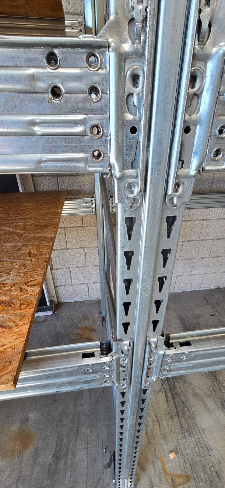 4 Liggers Metalsistem 1800mm 180cm palletstelling / stelling, Ophalen, Zo goed als nieuw, IJzer