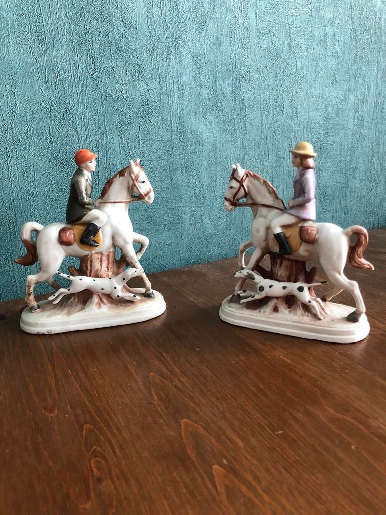 Twee Engelse ruiters te paard, Ophalen of Verzenden