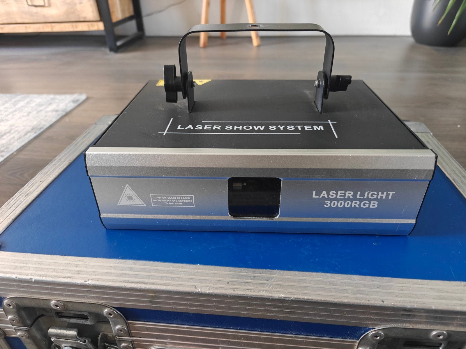3W RGB ILDA Lasers (2 stuks) met Flightcase, Muziek en Instrumenten, Ophalen of Verzenden, Zo goed als nieuw, Laser, Geluidgestuurd