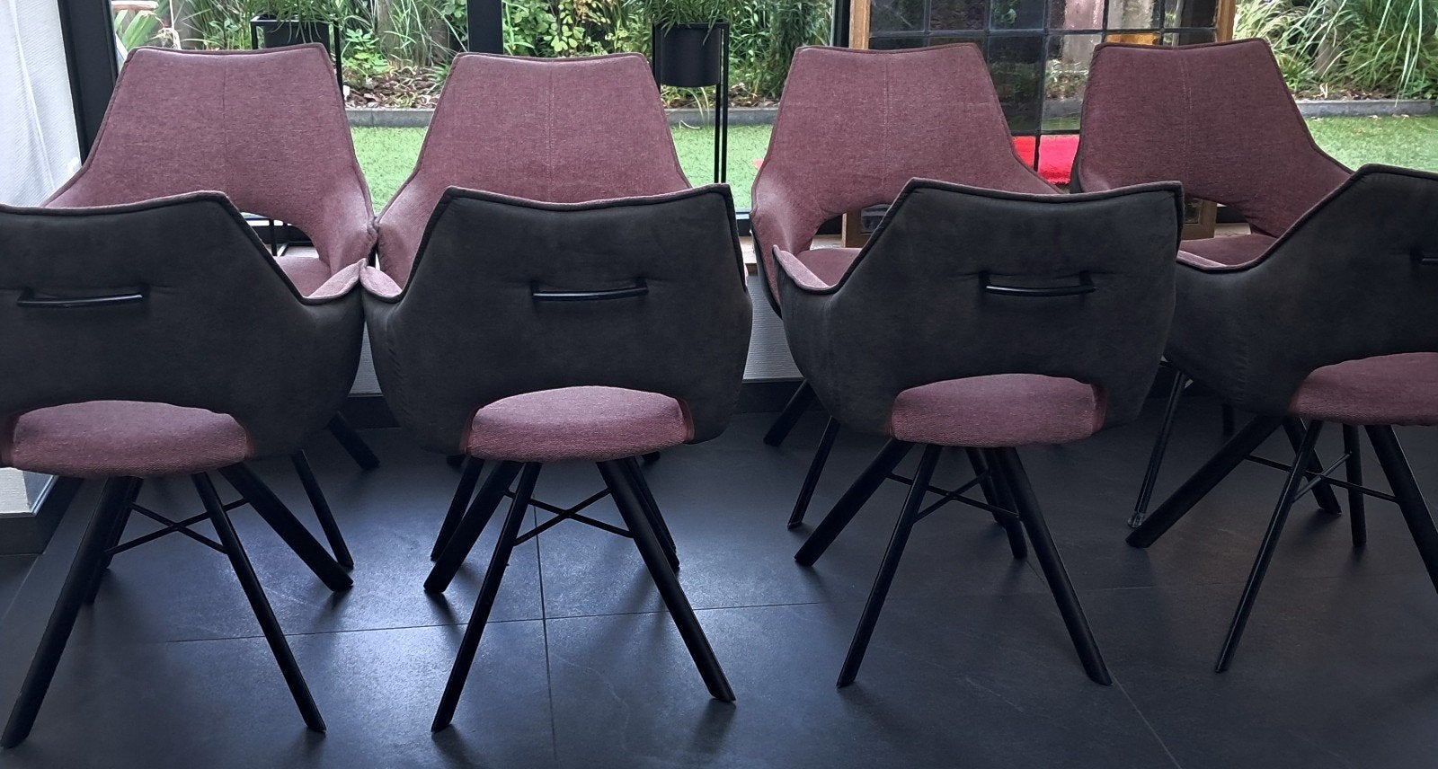 8 eettafelstoelen / 8 stoelen ,mag ook per 4 weg, 5 krukken of meer, Ophalen, Gebruikt, 60 tot 90 cm