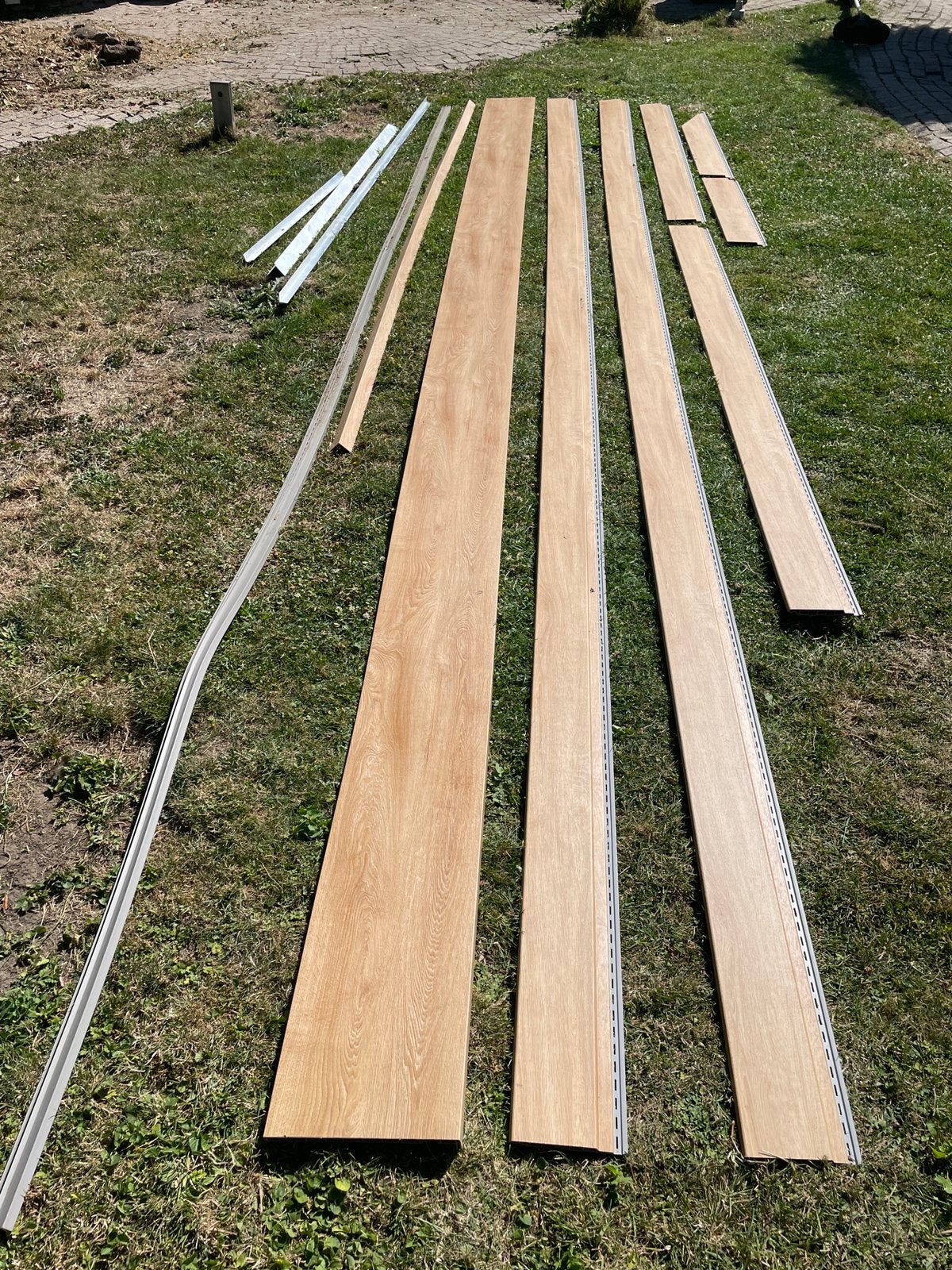 Keralit natuur Eiken gevelbekleding – restpartij 6 meter, Ophalen, Kunststof, Nieuw, 250 cm of meer