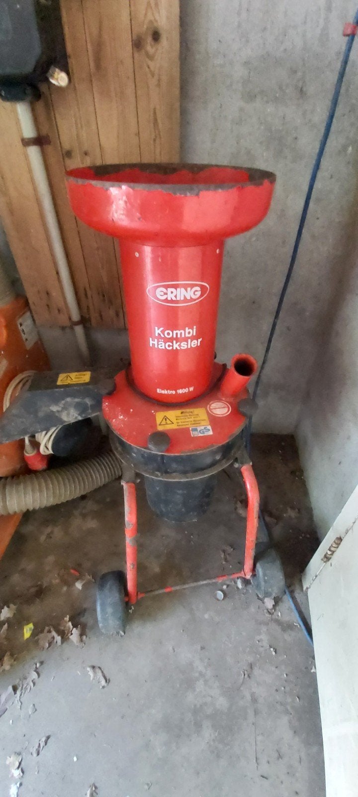 Ering Kombi Häcksler Elektro 1600W - Krachtige Hakselaar, Ophalen, Gebruikt, Elektrisch, Ering