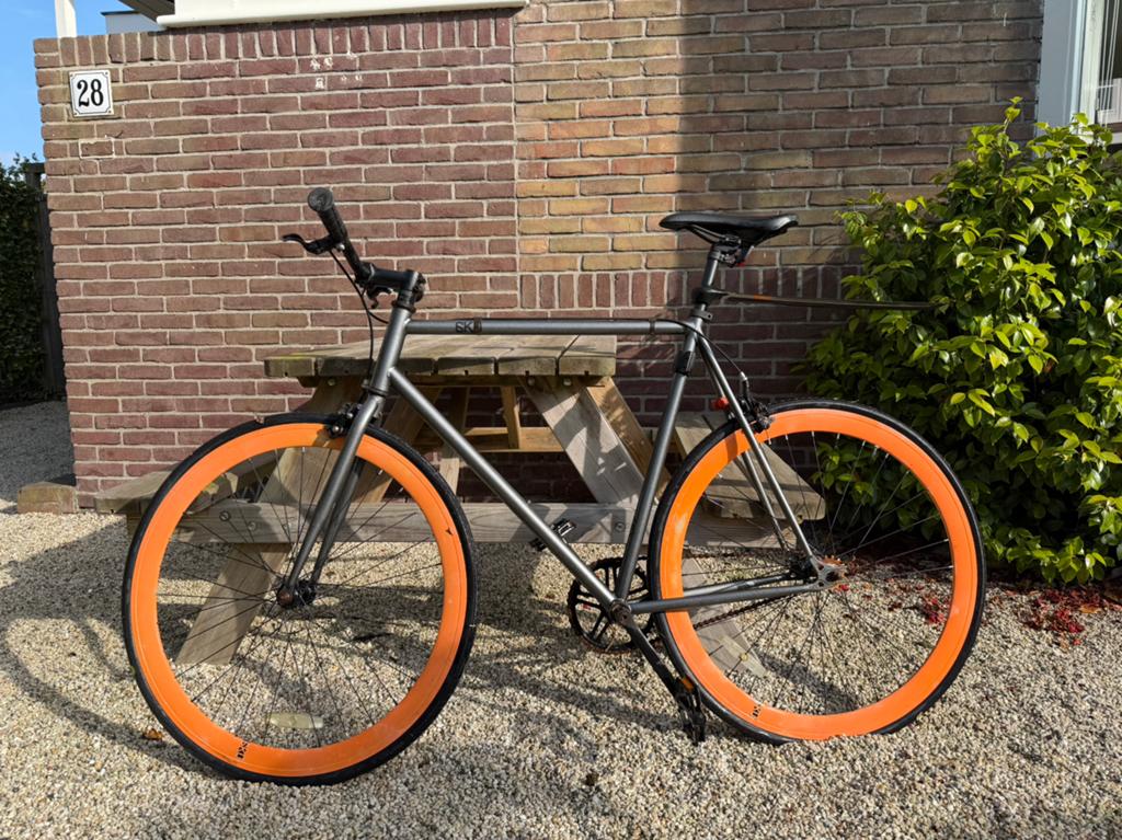 6KU Bike Fixie Single Speed - Barcelona (58CM) - Opknapper, Gebruikt, Velgrem, 57 tot 61 cm, Ophalen