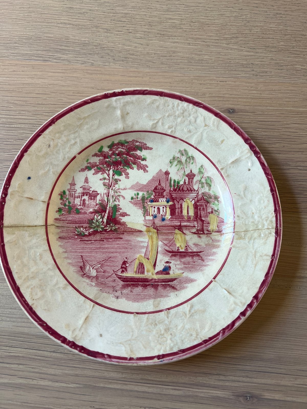 Beschadigd Petrus Regout Fancy bord - decoratief, Ophalen of Verzenden