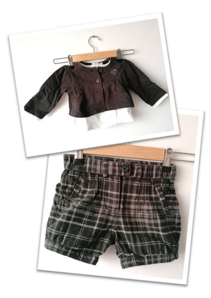 Complete Mexx set; vest, longsleeve en broekje, maat 74, Mexx, Gebruikt, Meisje, Ophalen of Verzenden