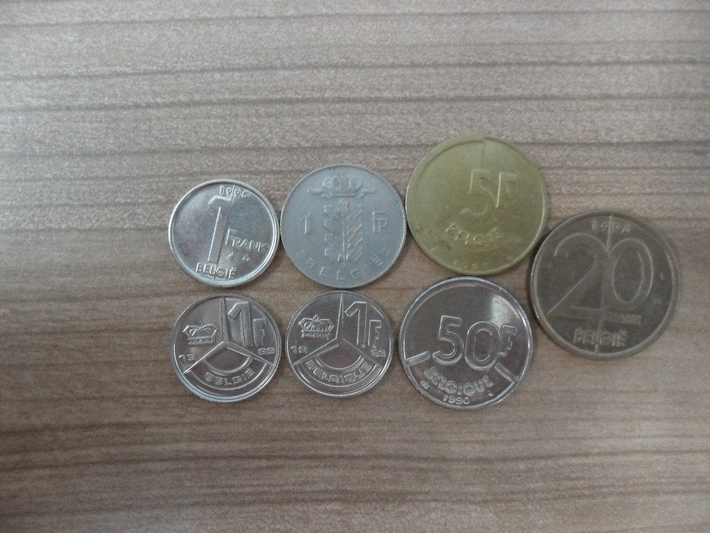 Belgische Franke Munten Diverse Jaartallen, Ophalen of Verzenden, Metaal, Setje