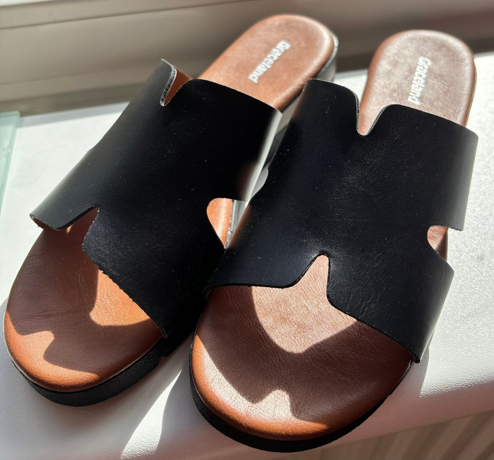 Sandal, Verzenden, Zo goed als nieuw, Zwart