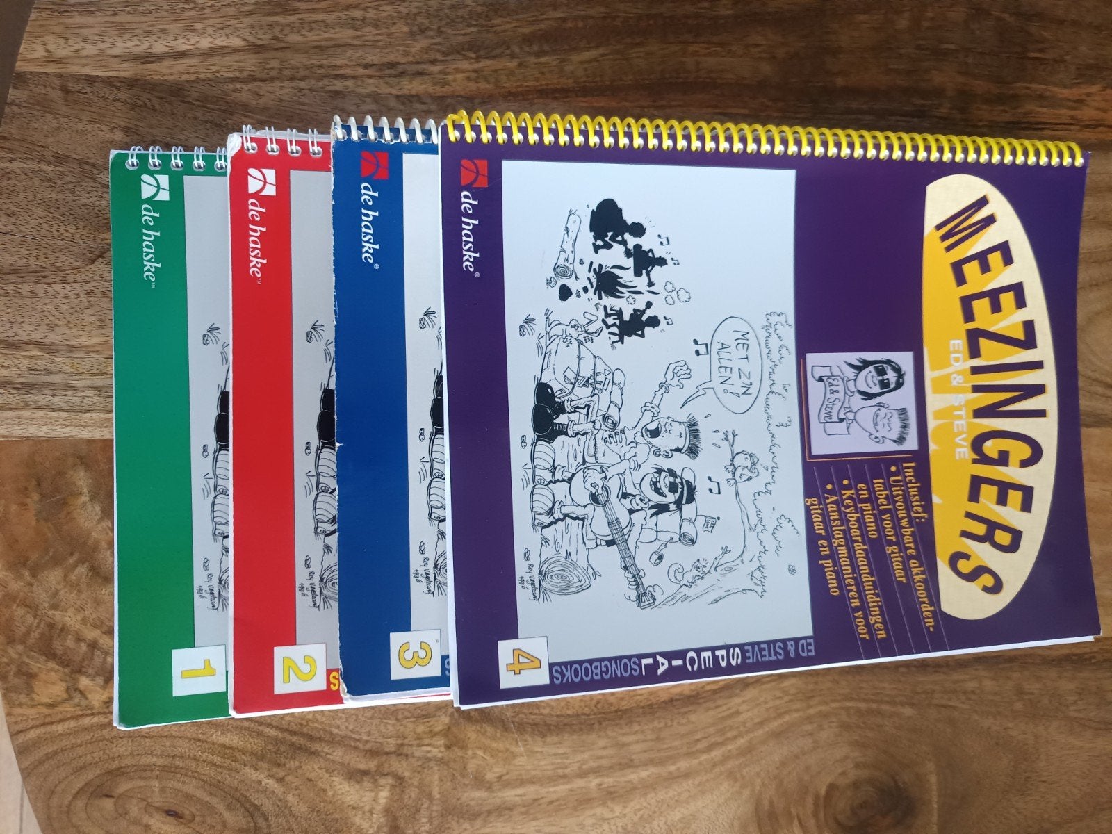 Meezingers Songboeken De Haske - Deel 1, 2, 3, 4, Gebruikt, Overige soorten, Ophalen of Verzenden, Gitaar