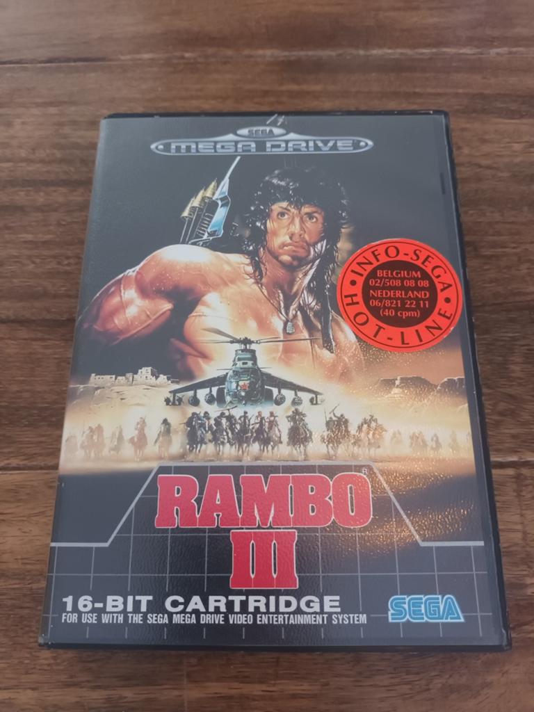 Rambo III - Sega Mega Drive (Compleet met handleiding), Spelcomputers en Games, Ophalen of Verzenden