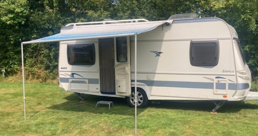 keurige zakluifel voor caravan, Ophalen, Gebruikt