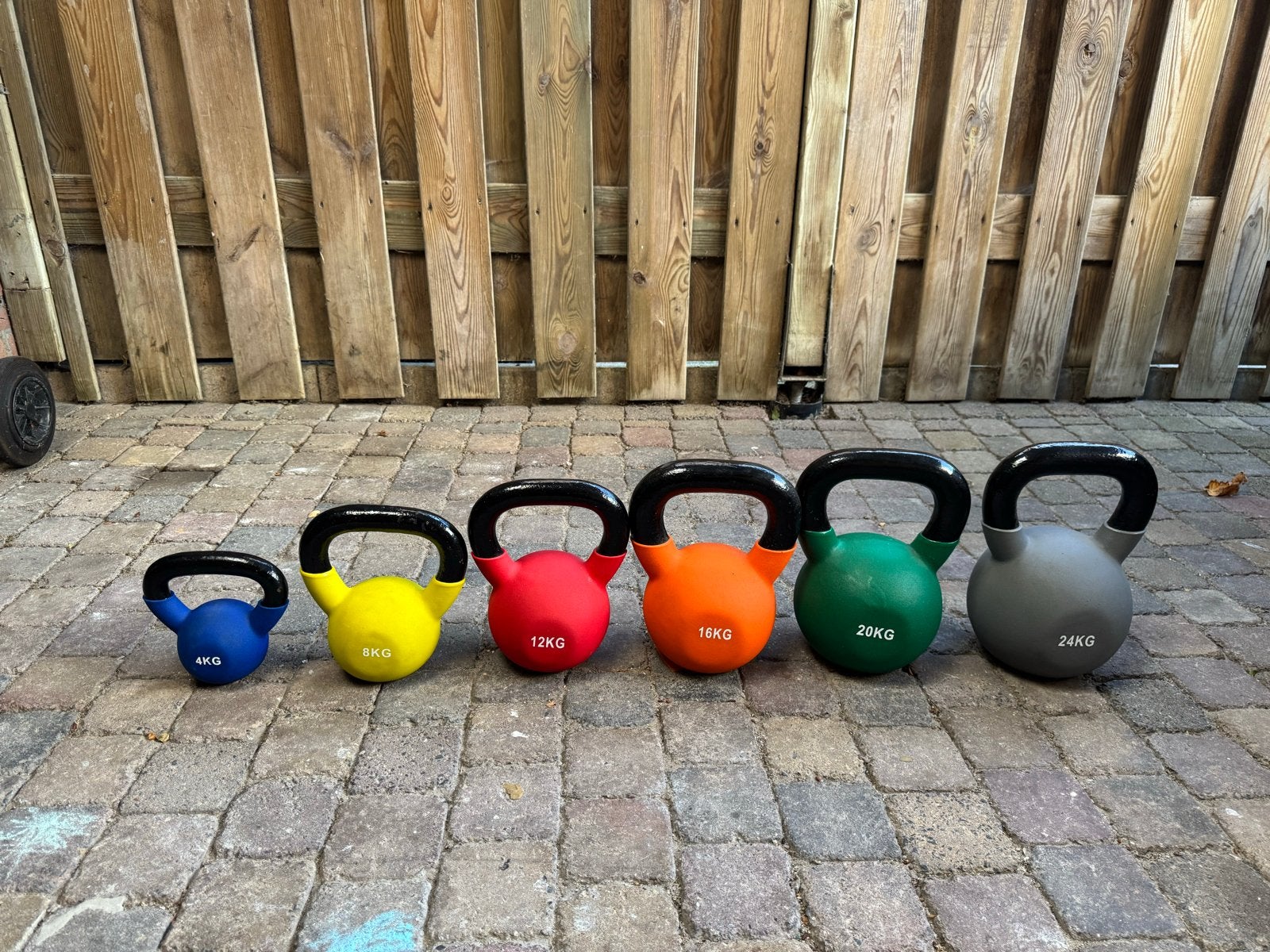 Hastings Neoprene Kettlebell Set (4kg-24kg), Ophalen, Zo goed als nieuw, Armen, Kettlebell