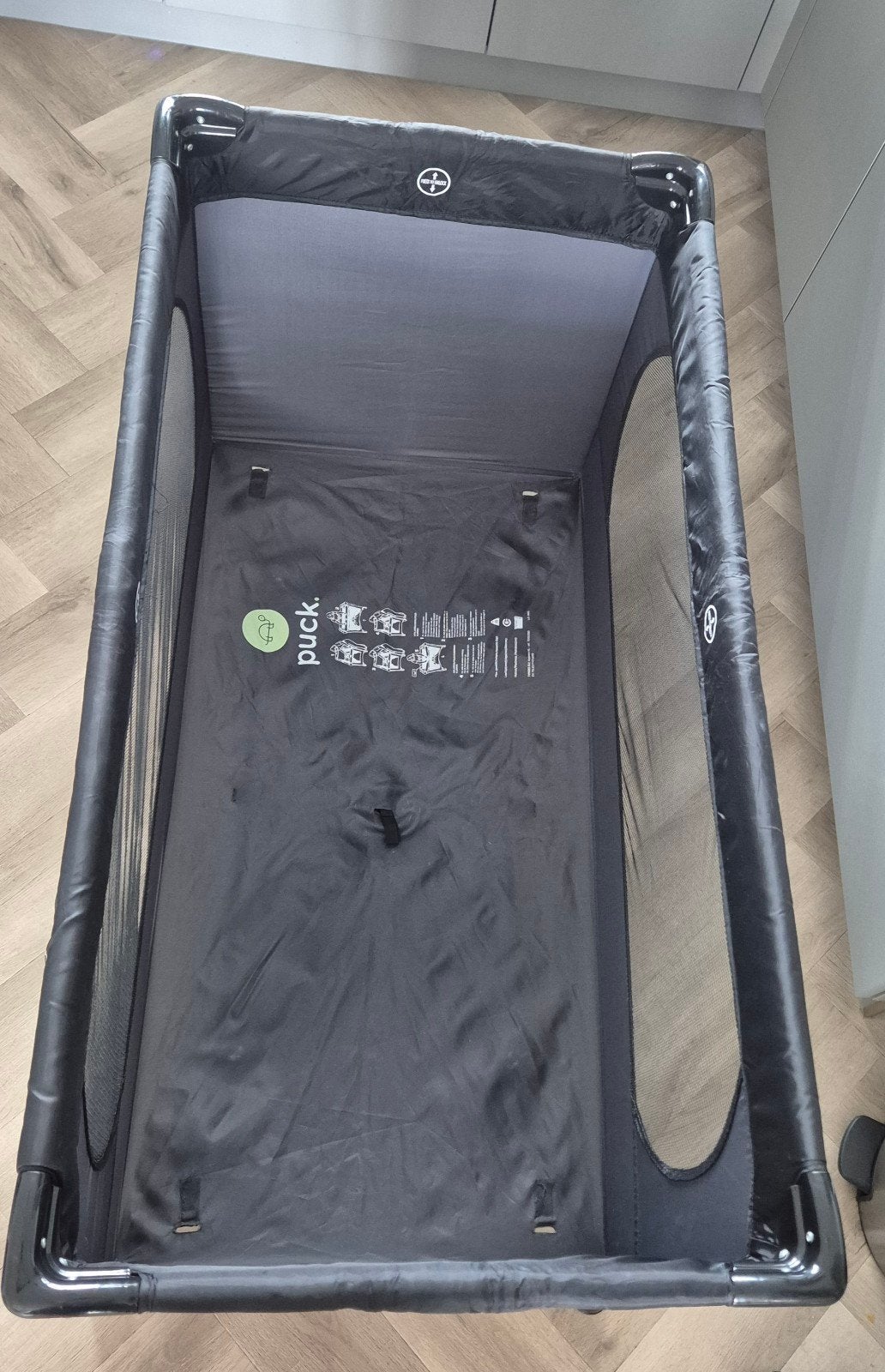 Puck. Reiswieg/Campingbedje met extra matras en hoes, Kinderen en Baby's, Boxen, Ophalen, Gebruikt, Rechthoekig